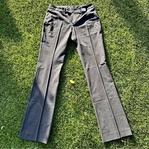 Bebe Straight Leg Dark Charcoal Black Pants